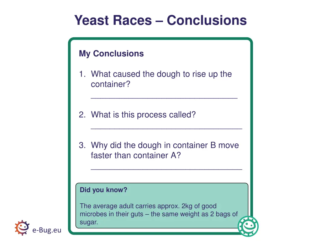 yeast races conclusions
