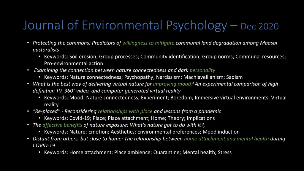 journal of environmental psychology dec 2020