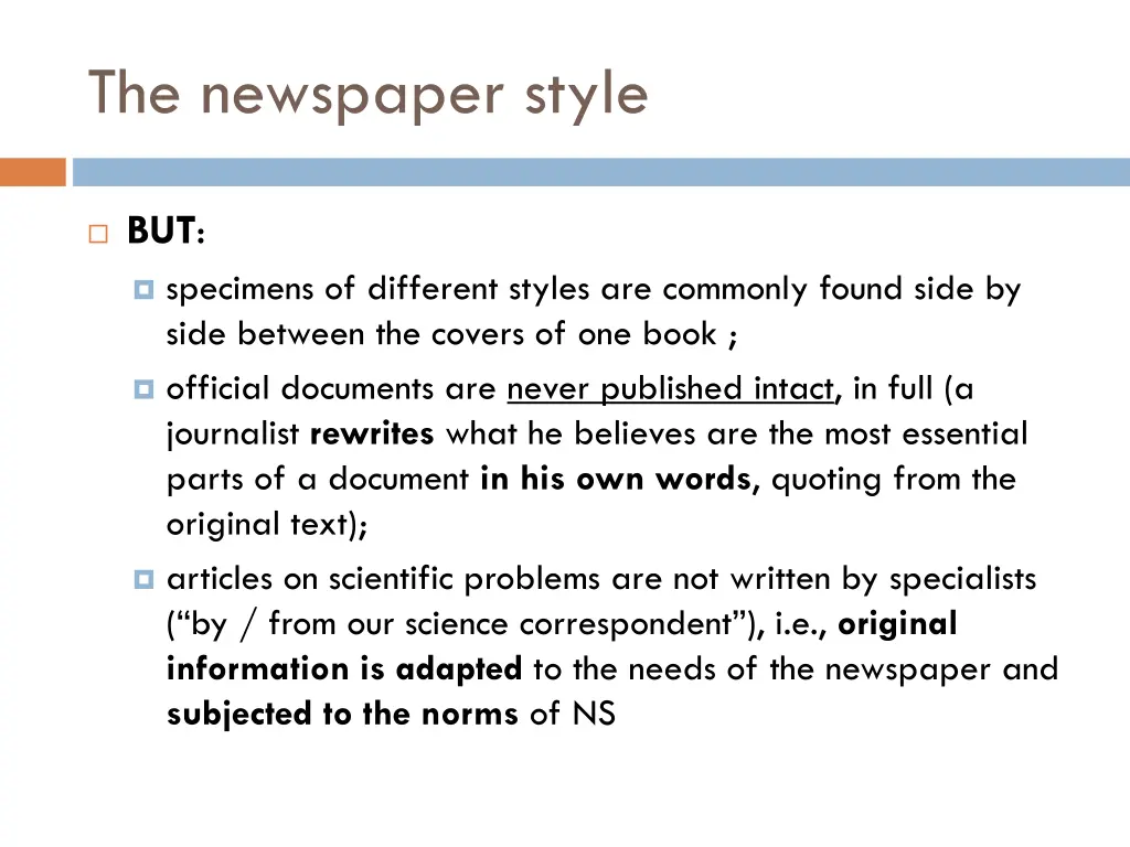 the newspaper style 2