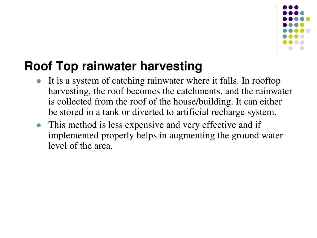 roof top rainwater harvesting it is a system