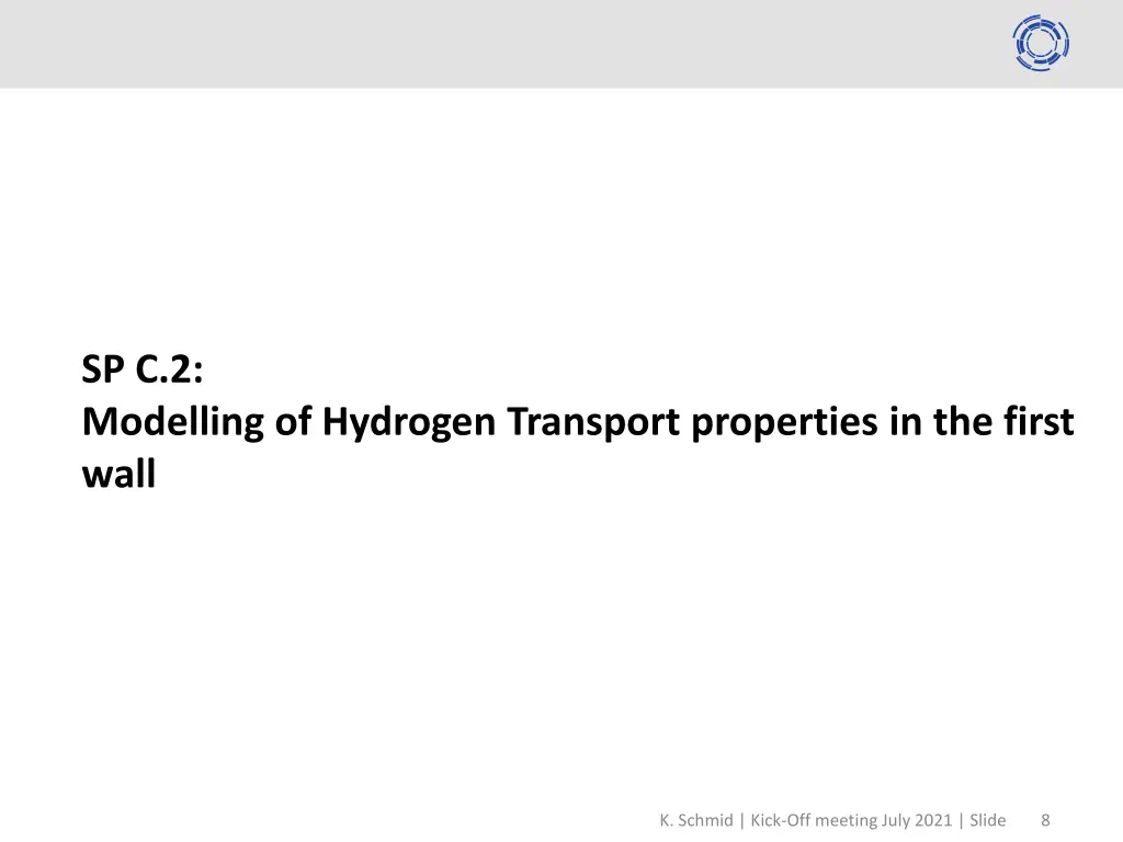sp c 2 modelling of hydrogen transport properties