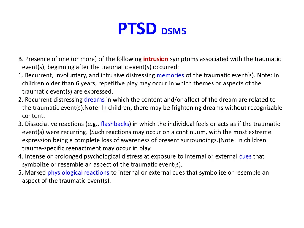 ptsd dsm5 1