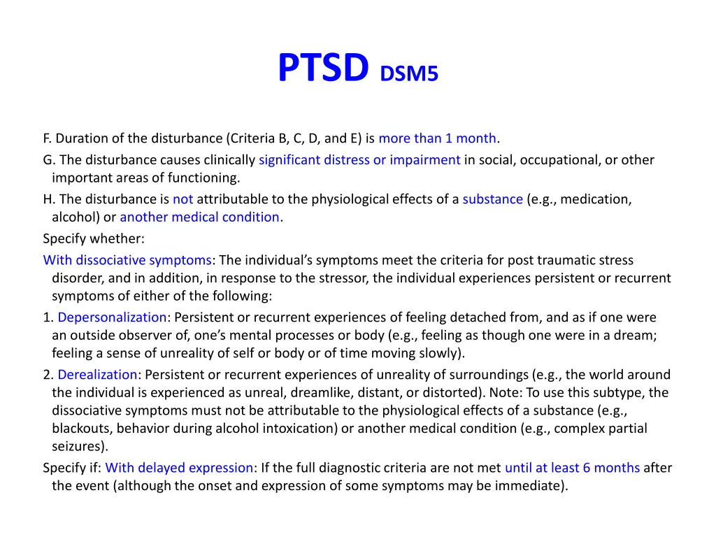 ptsd dsm5 5