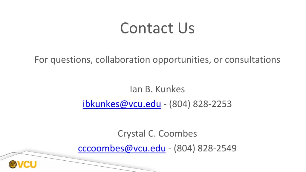 contact us