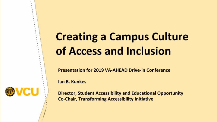 creating a campus culture of access and inclusion