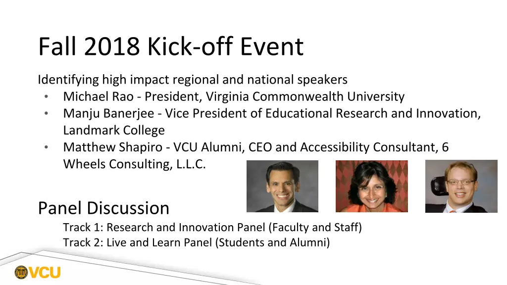 fall 2018 kick off event