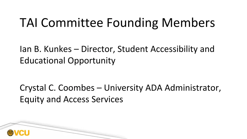 tai committee founding members