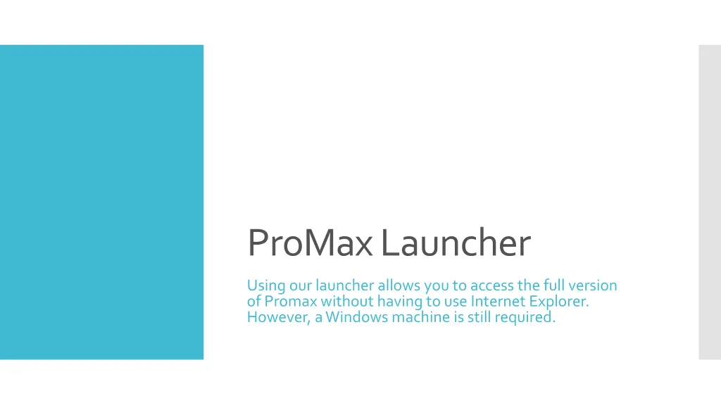 promax launcher