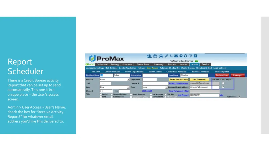 report scheduler