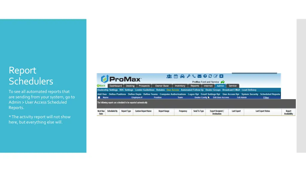 report schedulers 2