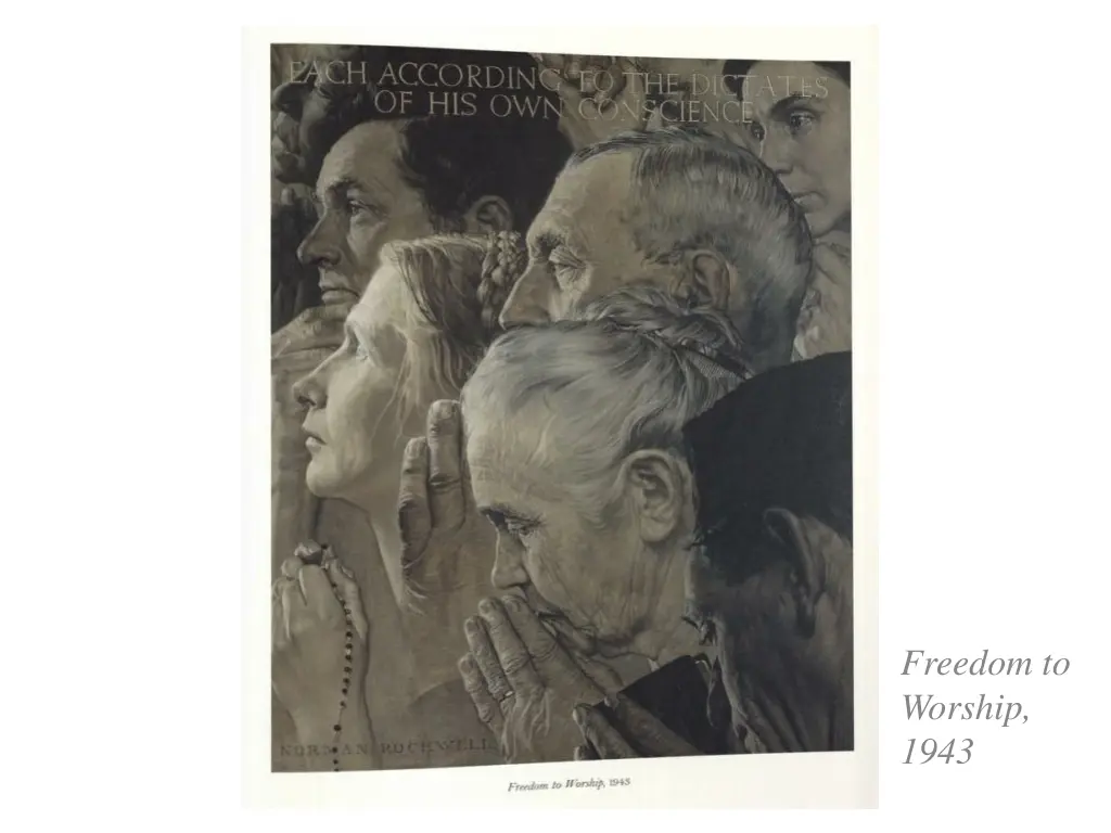 freedom to worship 1943