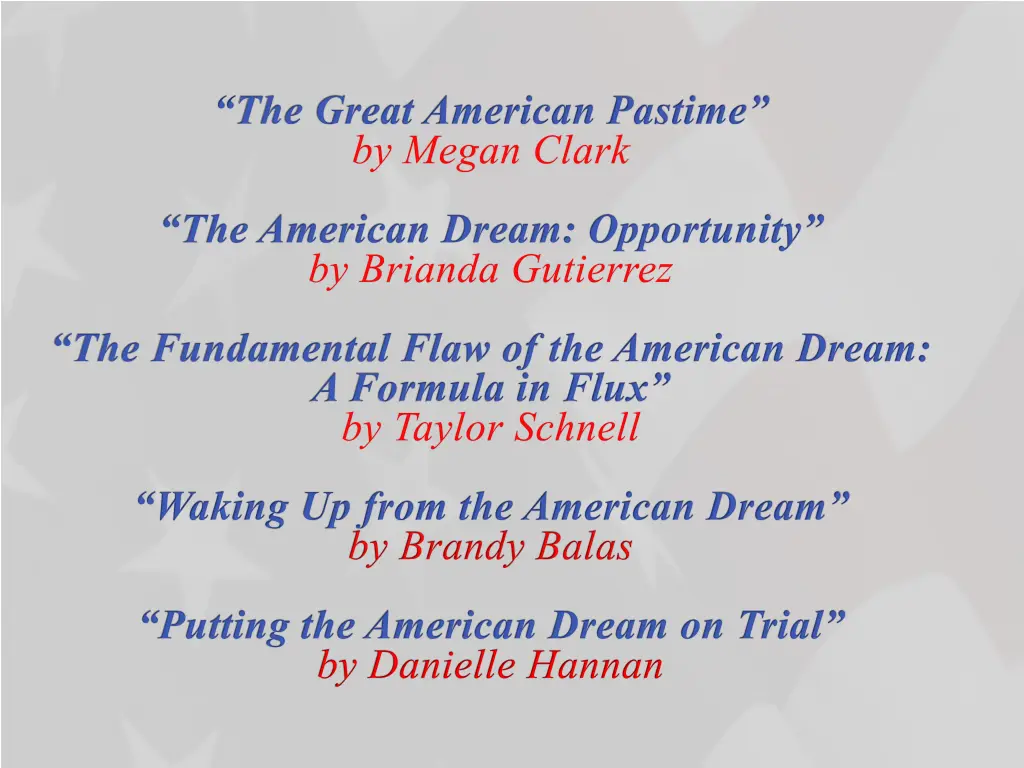 the great american pastime by megan clark