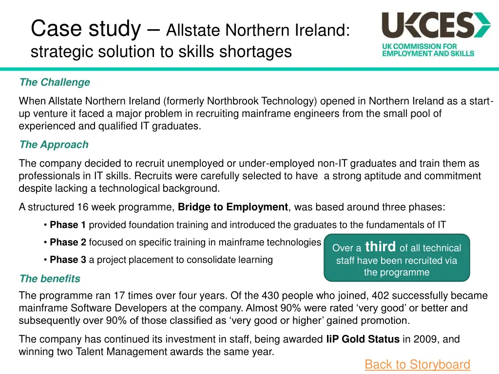 case study allstate northern ireland strategic