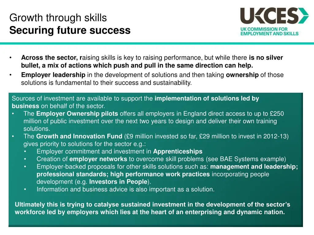 growth through skills securing future success