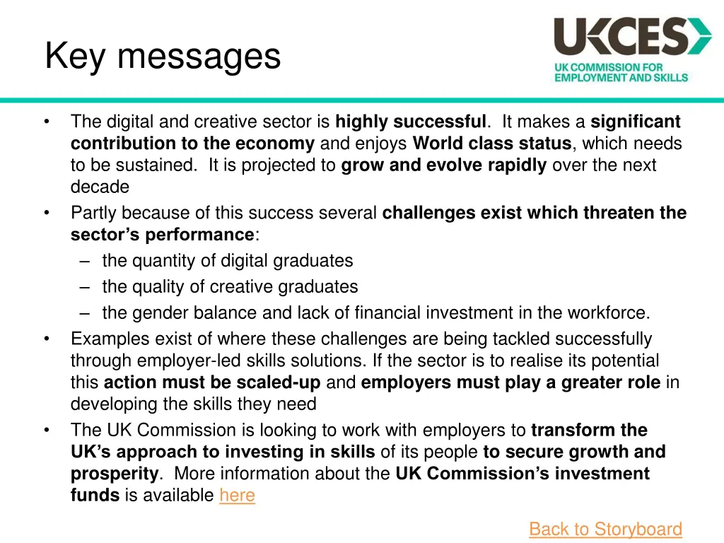 key messages