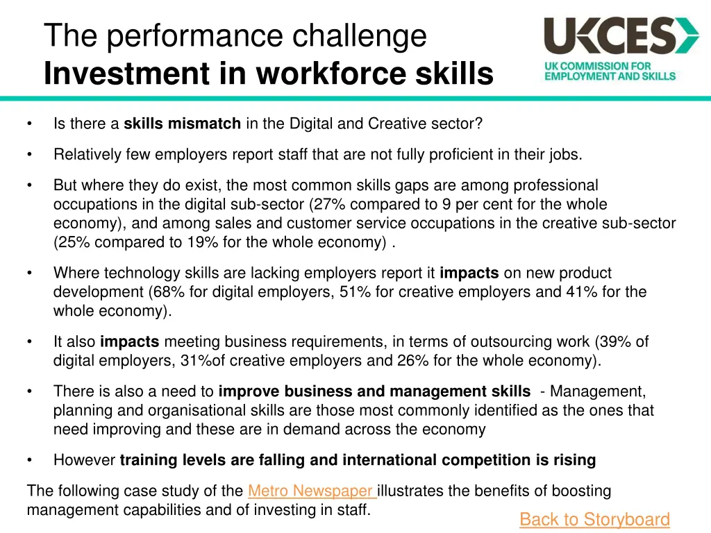 the performance challenge investment in workforce