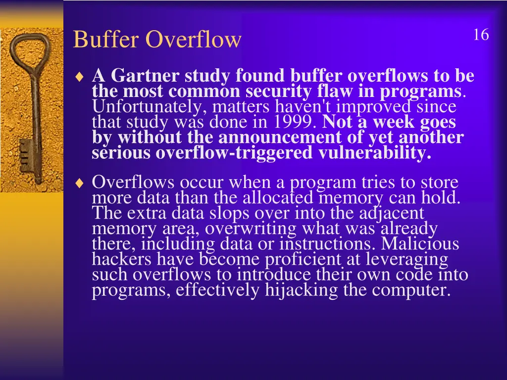 buffer overflow