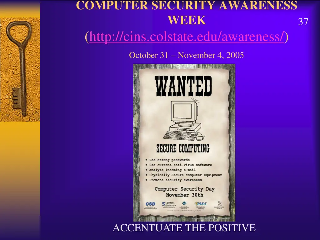 computer security awareness week http cins