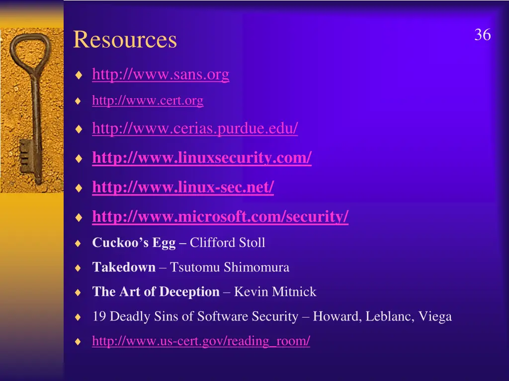 resources