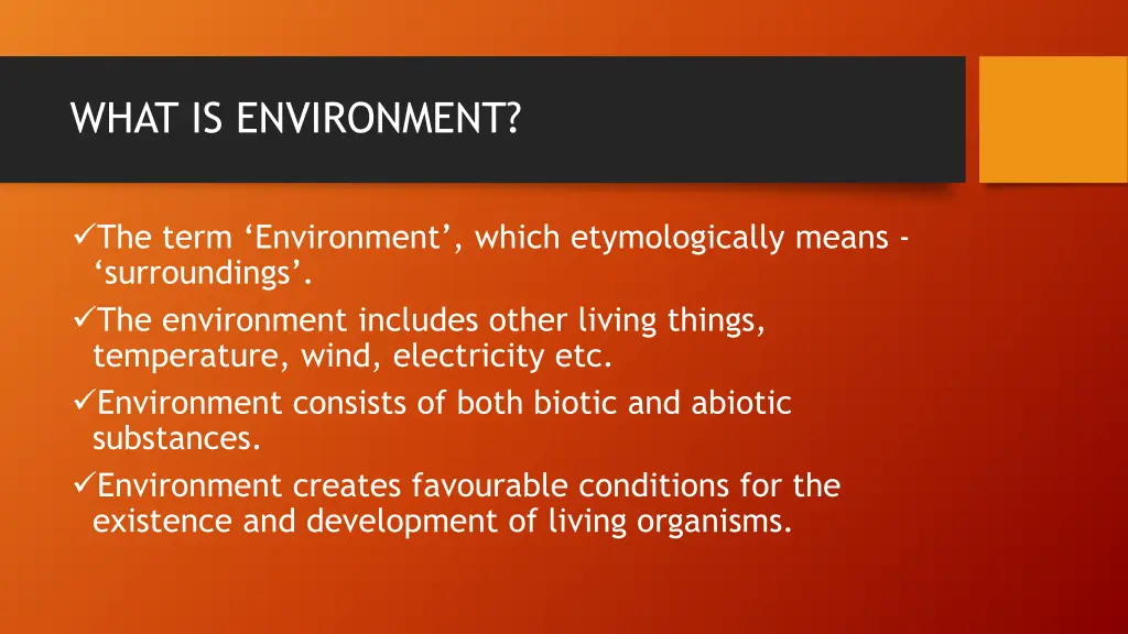 what is environment