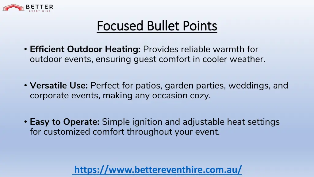 focused bullet points focused bullet points