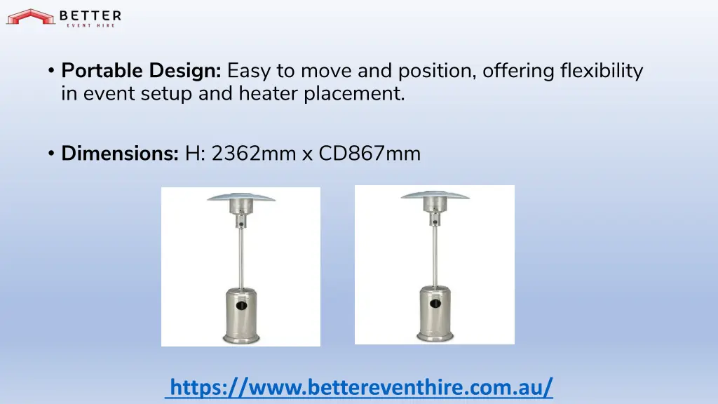 portable design easy to move and position