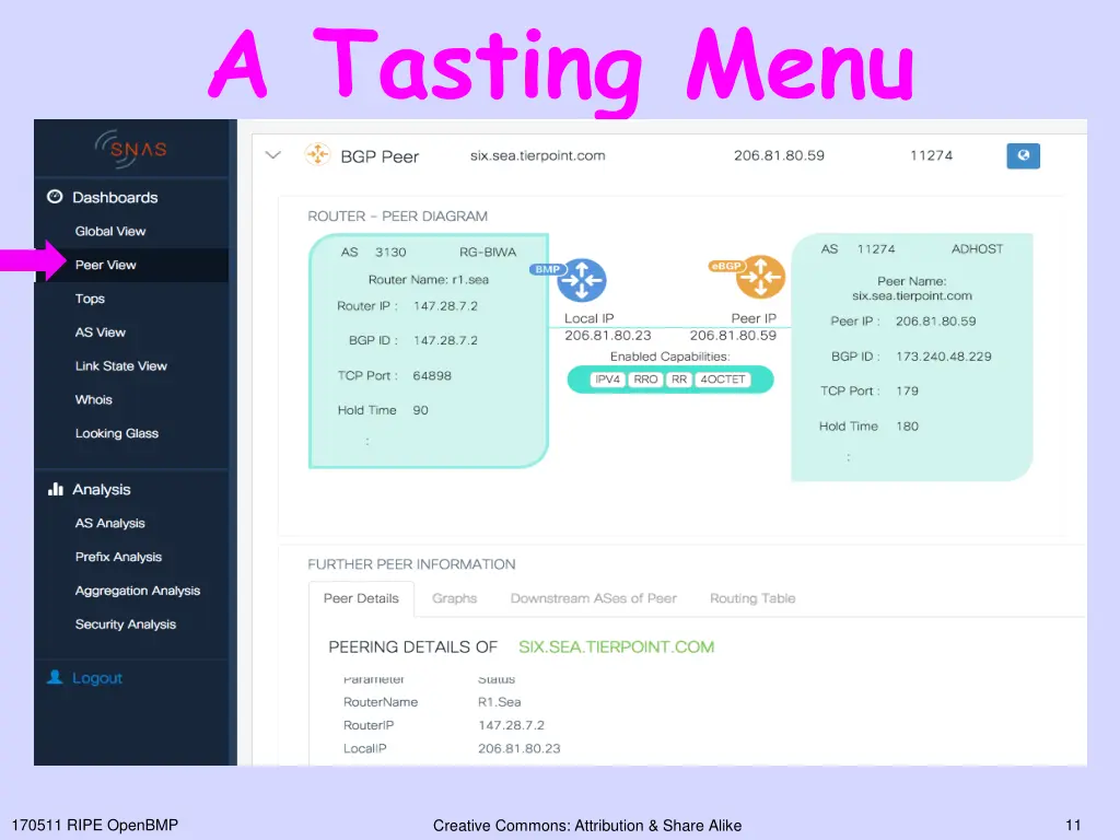 a tasting menu