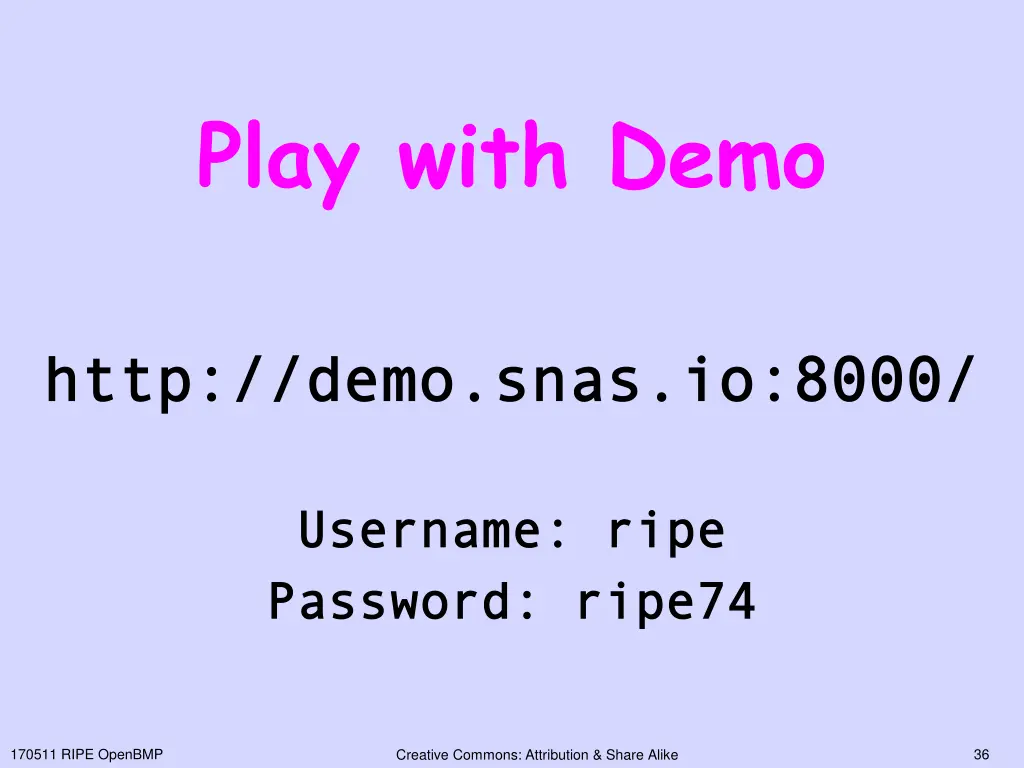 play with demo