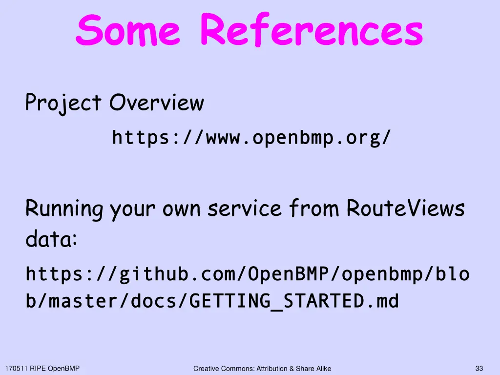 some references