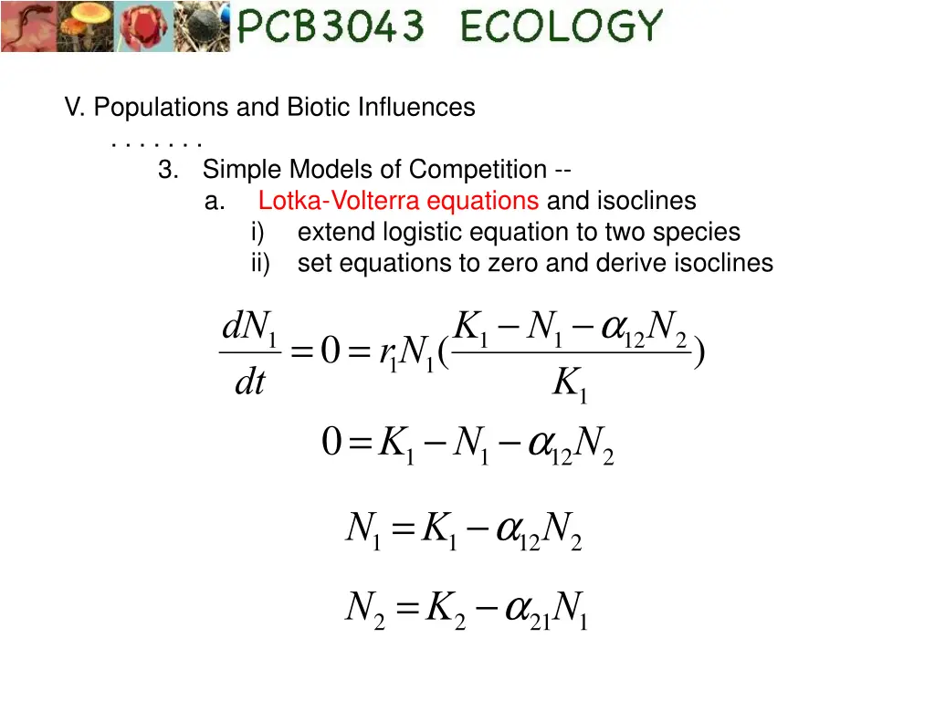 v populations and biotic influences 3 simple 3