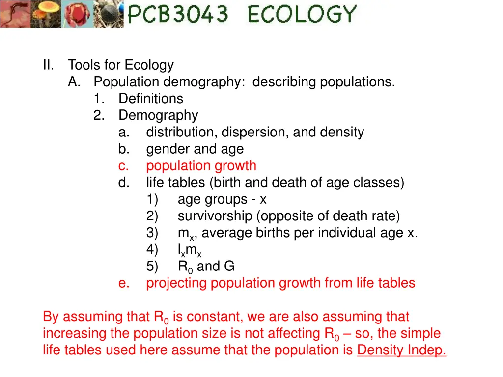 ii tools for ecology a population demography 2