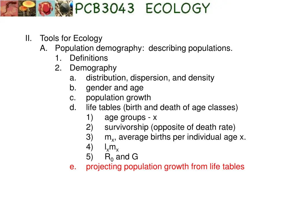 ii tools for ecology a population demography 3