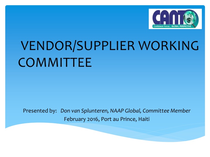 vendor supplier working committee