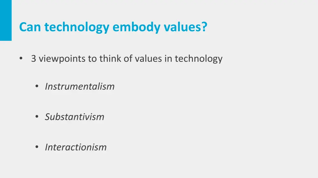 can technology embody values