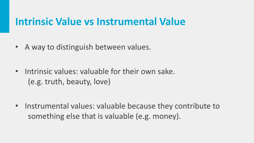 intrinsic value vs instrumental value