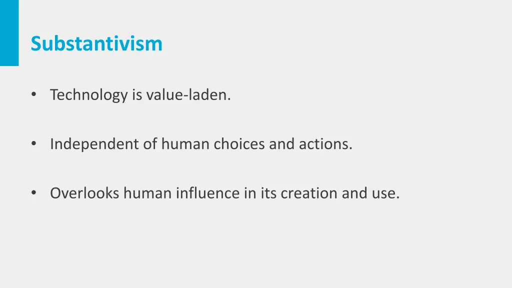 substantivism