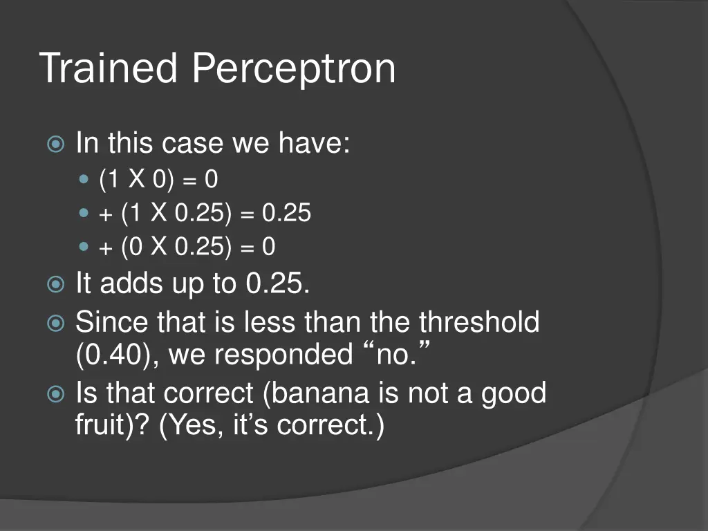 trained perceptron 12