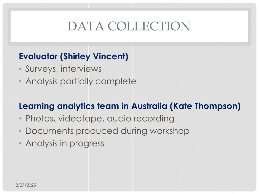 data collection