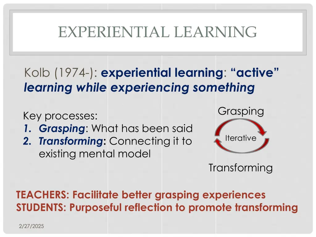 experiential learning