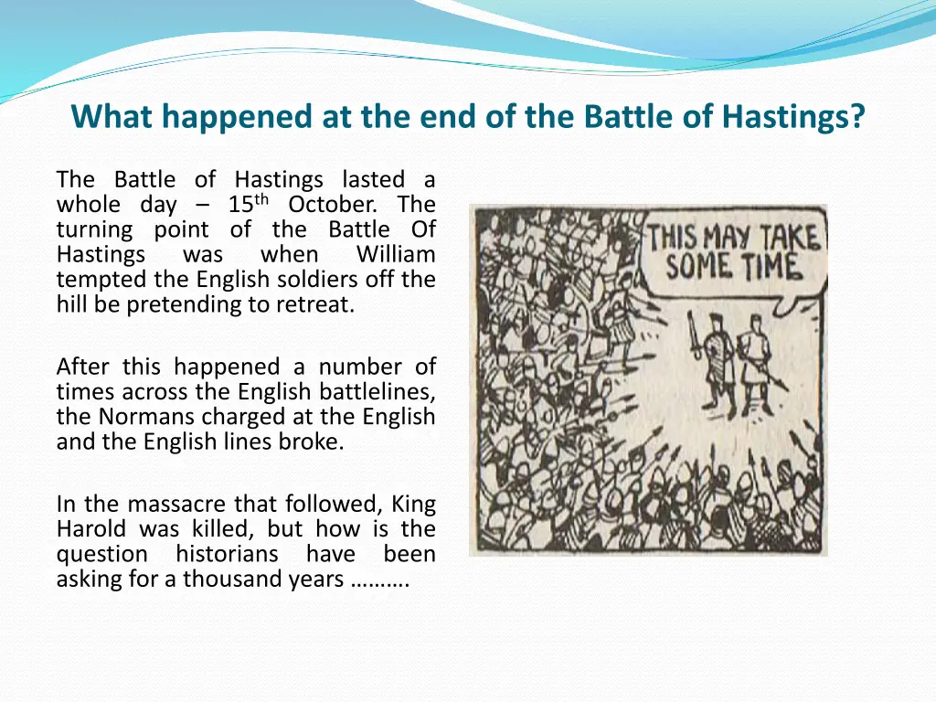 what happened at the end of the battle of hastings