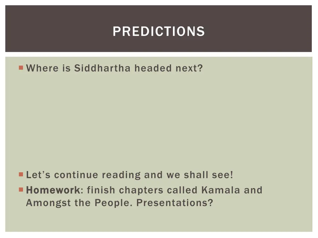 predictions
