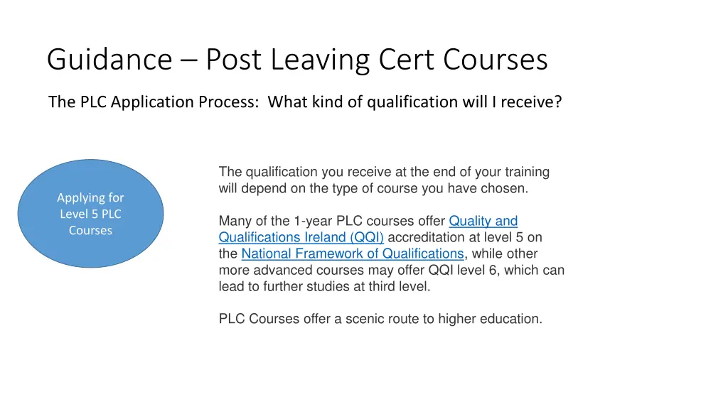 guidance post leaving cert courses 2