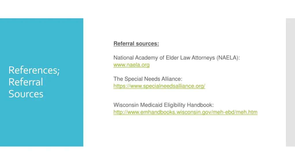 referral sources