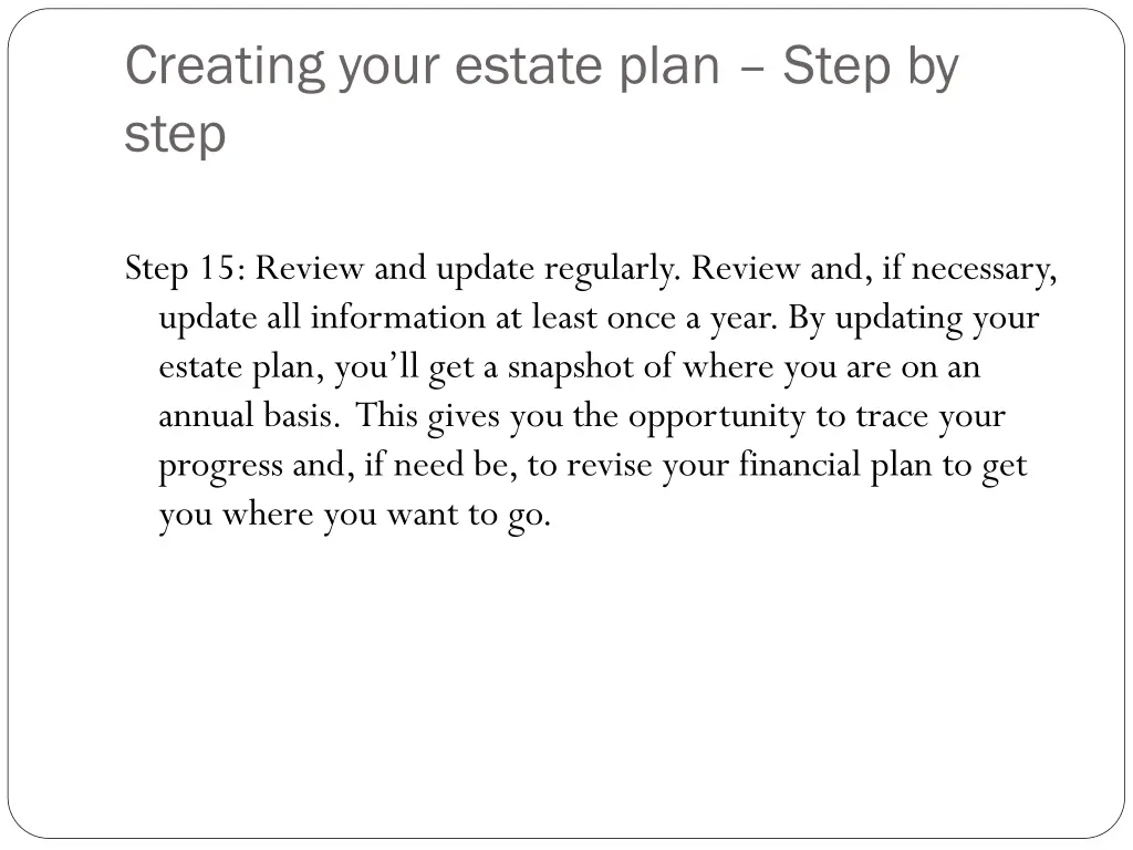 creating your estate plan step by step 14
