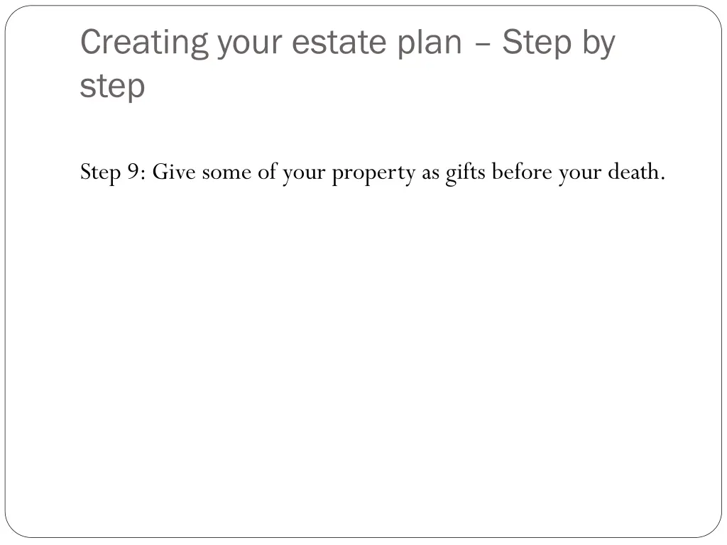 creating your estate plan step by step 8
