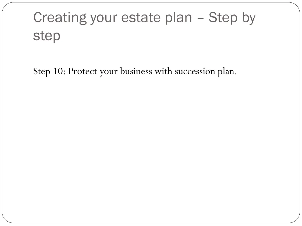 creating your estate plan step by step 9