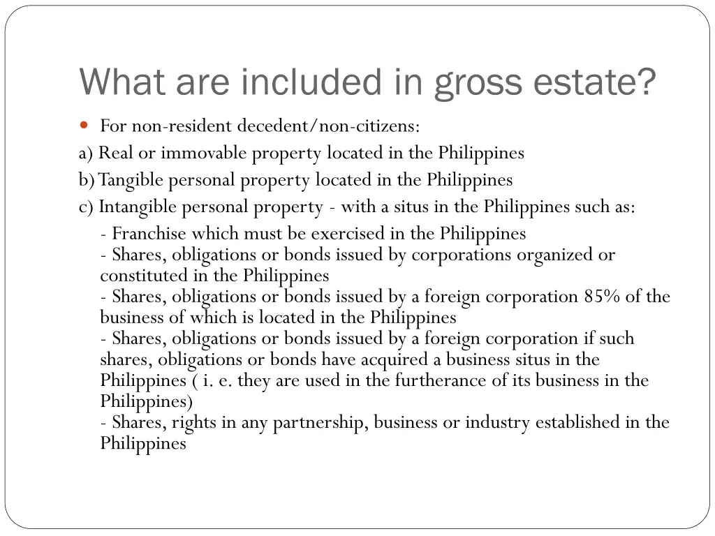what are included in gross estate 1