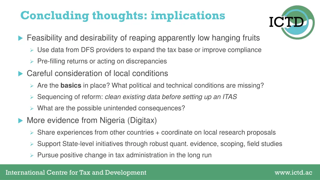 concluding thoughts implications