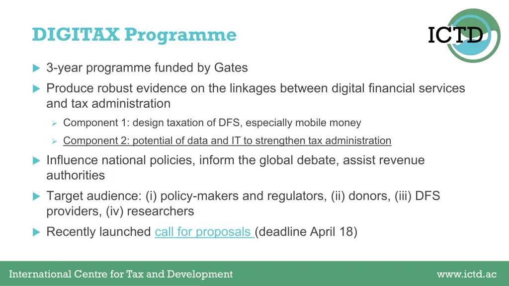 digitax programme
