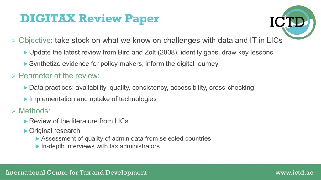 digitax review paper